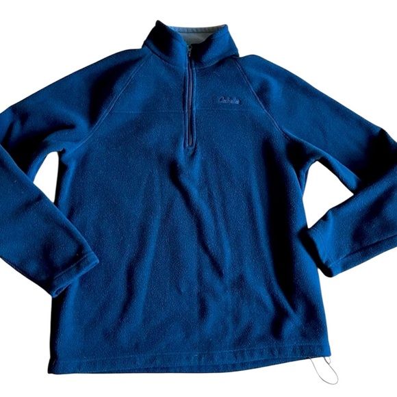 Cabela's Black Zip Up Sweater Fleece - Picture 1 of 7